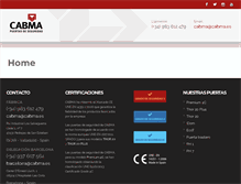 Tablet Screenshot of cabma.es